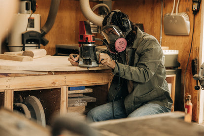 Nikolai Lafuge working in his studio