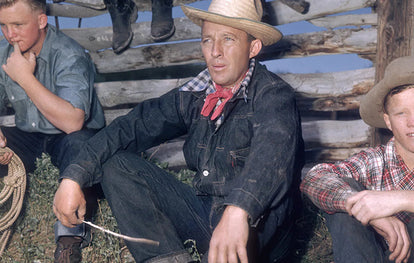 Bing Crosby wearing a Canadian tuxedo