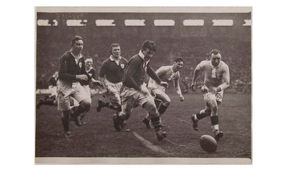 French rugby players on the field