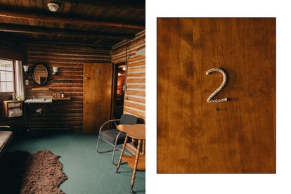 editorial image of inside of a room at Captain Whidbey Lodge