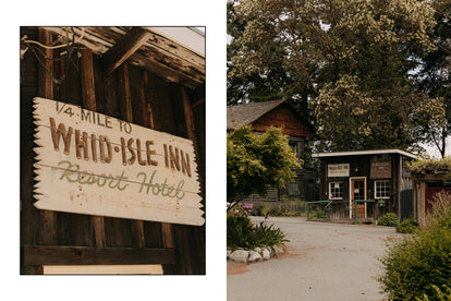 editorial images of signage at The Captain Whidbey Lodge