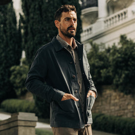 The Ojai Jacket in Organic Navy Foundation Twill - featured image