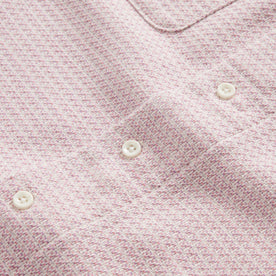 material shot of the natural buttons on The Conrad in Orchid Jacquard, Wovens by Taylor Stitch