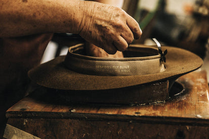 shot of our hat being made, eighth image within the carousel