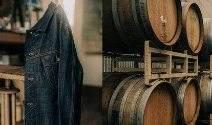 editorial image of The Long Haul Jacket in Organic Selvage