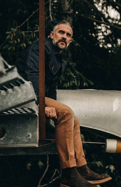 A man hanging out on a dock.