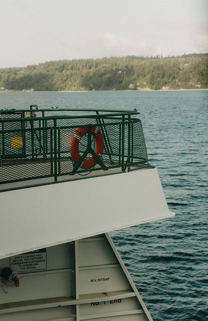 View of a ferry on the water.