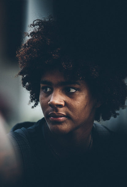 Close up portrait of a young Domincan.