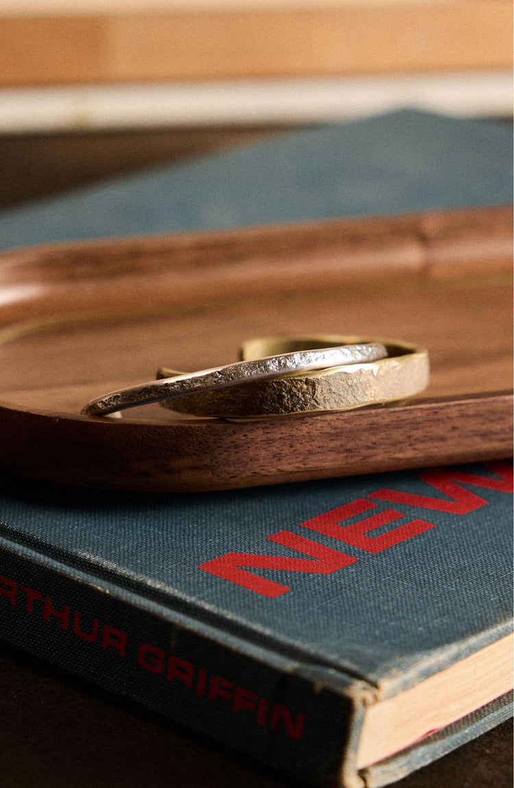 The Hammered Cuff in Silver