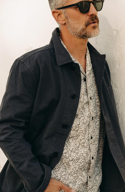 The Ojai Jacket in Organic Charcoal Foundation Twill