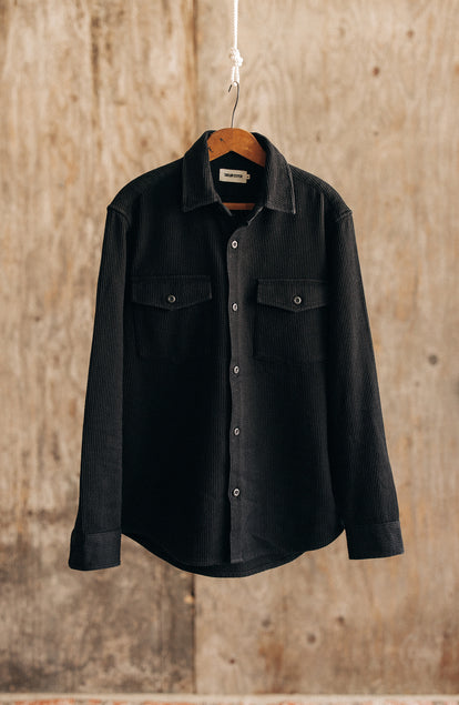 The Point Shirt in Coal Sashiko