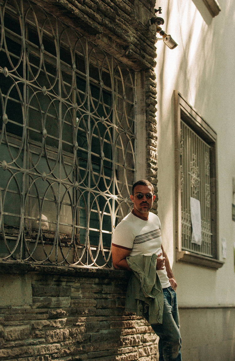 our guy hanging out in mexico with the heavy bag on