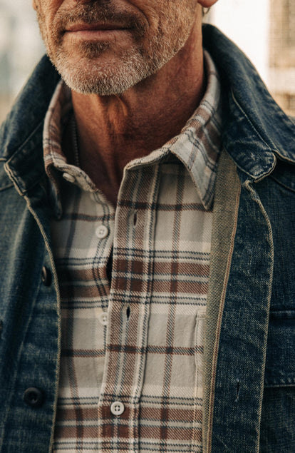 The Ledge Shirt in Redwood Plaid