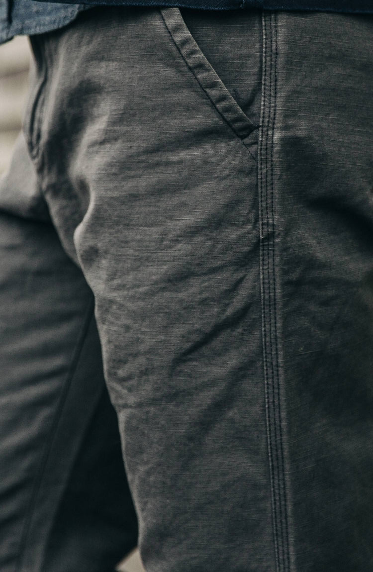 our guy wearing the morse—outside, near the coast in maine—split shot with two photos