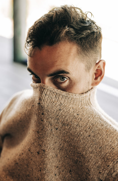 The Seafarer Sweater in Natural Donegal