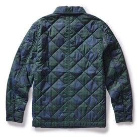 flatlay of The Ojai Jacket in Blackwatch Plaid Diamond Quilt, from the back, Outerwear by Taylor Stitch