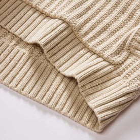 material shot of the hem on The Bryan Pullover Sweater in Flax Melange, Knits by Taylor Stitch