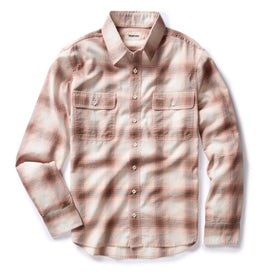 flatlay of The Craftsman Shirt in Brick Shadow Plaid, Wovens by Taylor Stitch