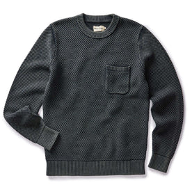 The Crawford Crew Sweater in Washed Asphalt - featured image