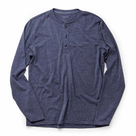 The Merino Henley in Heather Navy - featured image