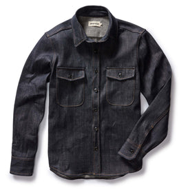 The Mill Shirt Jacket in Kuroki Slub Denim - featured image