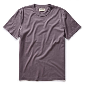 flatlay of The Organic Cotton Tee in Dried Plum, Knits by Taylor Stitch