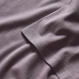 material shot of the sleeves on The Organic Cotton Tee in Dried Plum, Knits by Taylor Stitch