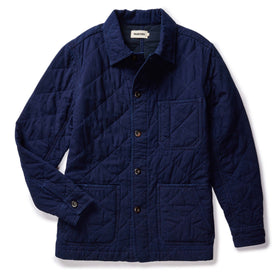 flatly of The Ojai Jacket in Indigo Diamond Quilt, Outerwear by Taylor Stitch