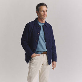 The Ojai Jacket in Indigo Diamond Quilt - featured image