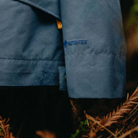 Goretex label on The Owens Parka in Moonlight Gore-Tex, Outerwear by Taylor Stitch