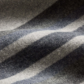 material shot of the stripes on The Wool Blanket in Bay Stripe, Accessories by Taylor Stitch