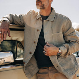 The Ojai Jacket in Arid Eucalyptus Hemp - featured image