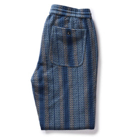 folded flatlay of the back of The Apres Pant in Marine Stripe, Bottoms by Taylor Stitch