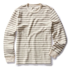 The Adams Crew in Cilantro Stripe Reverse Terry - featured image