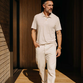 The Cotton Hemp Polo in Heather Oat - featured image