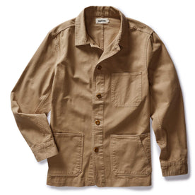 The Ojai Jacket in Organic Light Khaki Foundation Twill - featured image