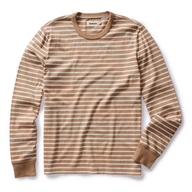 flatlay of The Organic Cotton Long Sleeve Tee in Churro Stripe, Knits by Taylor Stitch