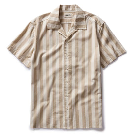 flatlay of The Short Sleeve Davis Shirt in Sandbar Stripe, Wovens by Taylor Stitch