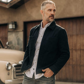 The Station Jacket in Dark Navy Broken Twill - featured image