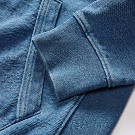 material shot of the cuffs on The Apres Hoodie in Washed Indigo Terry, Knits by Taylor Stitch