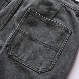 material shot of the back pockets on The Camp Short in Coal Chipped Canvas, Bottoms by Taylor Stitch