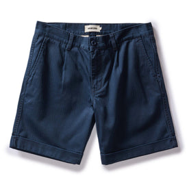 The Matlow Short in Dark Navy Herringbone - featured image