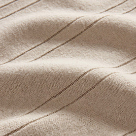 material shot of the rib on The Valencia Sweater Polo in Heather Oat Rib, Knits by Taylor Stitch