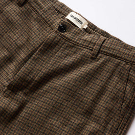 material shot of the button fly on The Carmel Pant in Timber Guncheck, Bottoms by Taylor Stitch