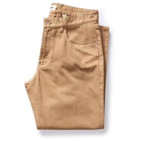 folded flay lay of The Democratic All Day Pant in Tobacco Selvage Denim, Bottoms by Taylor Stitch