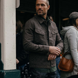 The Long Haul Jacket in Peat Nep Herringbone - featured image