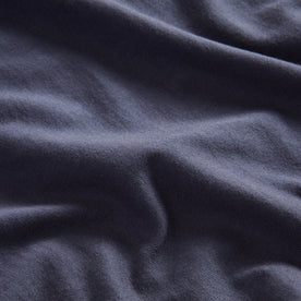 material shot of the fabric on The Organic Cotton Henley in Navy, Knits by Taylor Stitch