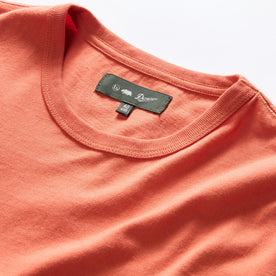 material shot of the collar on The Organic Cotton Tee in Coastal Trail, Knits by Taylor Stitch