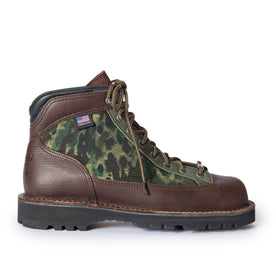 material shot of the side of The Ridge Boot in Painted Camo, Footwear by Taylor Stitch