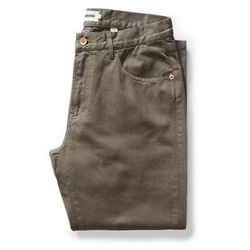 folded flatlay of The Slim All Day Pant in Fatigue Olive Selvage Denim, Bottoms by Taylor Stitch